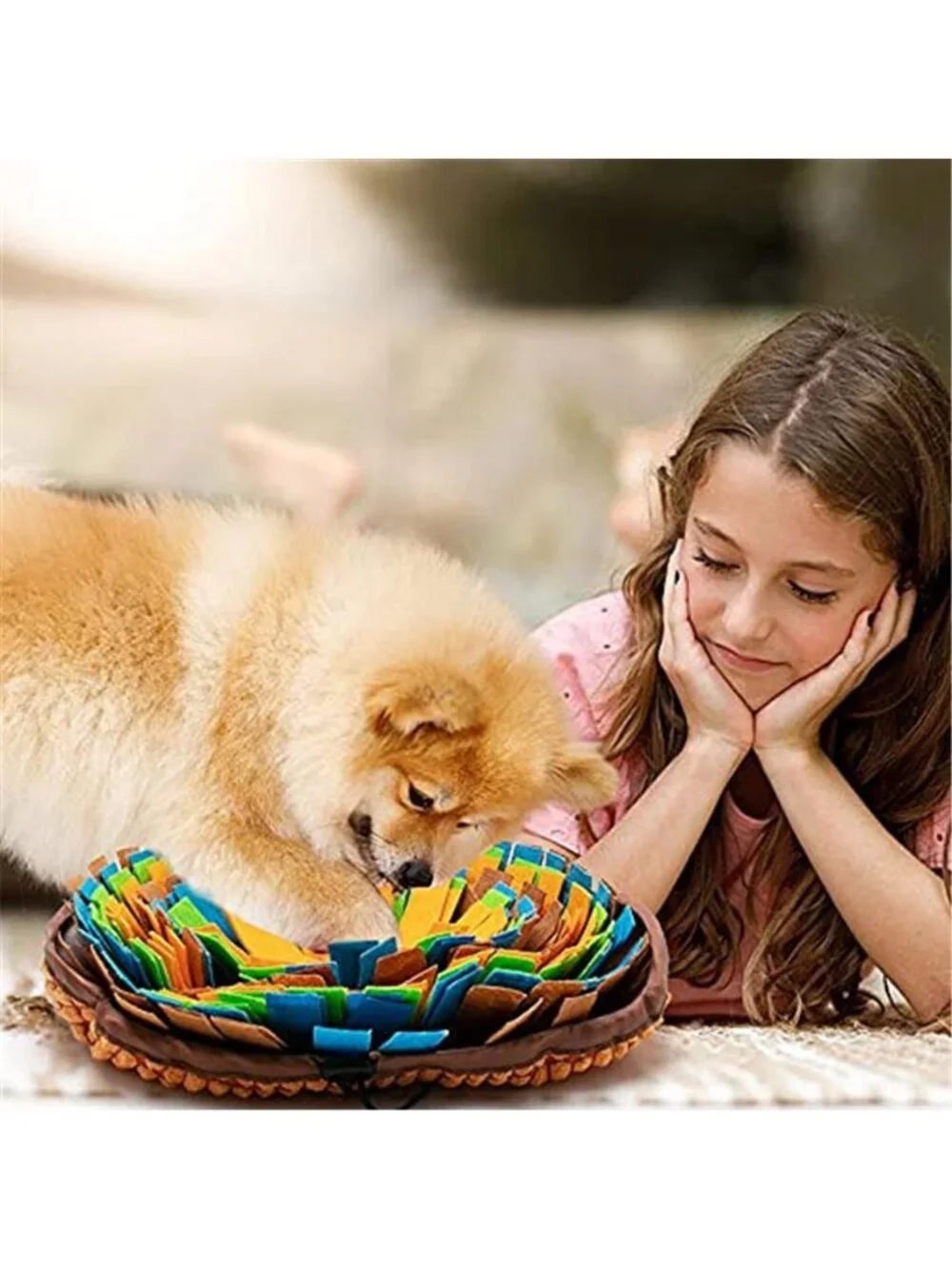 New Pet Snuffle Mat for Dogs, Interactive Feed Game for Boredom, Encourages